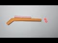 How to make a simple but amazing paper gun that shoots and hurts easy without tape