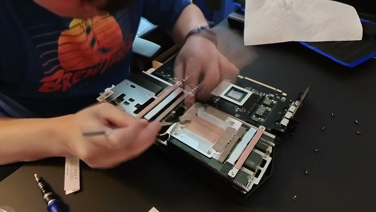 MSI Trio RTX 3080 Thermal Pad Replacement - YouTube
