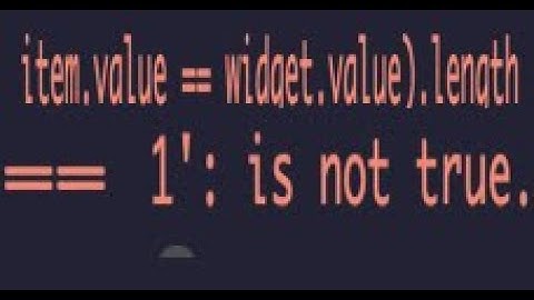 How fix flutter error  item value == widget value length == 1