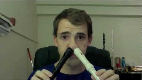 Dual Nose Recorders Ode to Joy