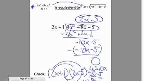 Section 12.3 (Part One): Dividing Polynomials