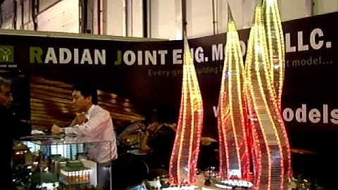 K&A Models - Dubai Lagoons Architectural Model Dynamic Lighting Effect