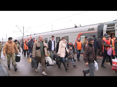 Видео В Ярославль прибыло почти 400 жителей из обстреливаемой Белгородской области