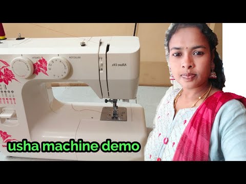 Usha Janome Allure DLX sewing machine demo part 1 in tamil 2021