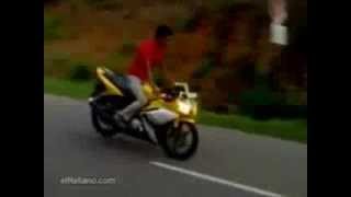 idiot on Motorbike