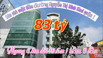 Bán nhà mặt tiền đường Nguyễn Thị Minh Khai quận 1