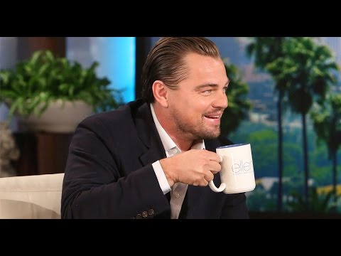 Леонардо Ди Каприо о бороде, экстриме и полете в Россию (TheEllenShow}