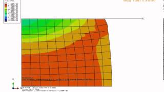 2D Axisymmetric Upsetting - Frictional