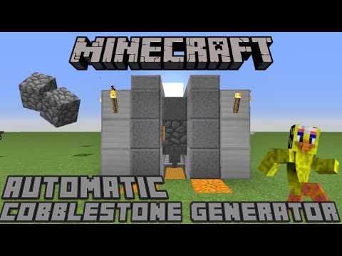 MINECRAFT AUTOMATIC COBBLESTONE GENERATOR 1.12 & 1.13 / MCPE / Wii U