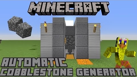 MINECRAFT AUTOMATIC COBBLESTONE GENERATOR 1.12 & 1.13 / MCPE / Wii U / Xbox