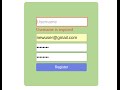 Form validation with JavaScript (on user registration form)