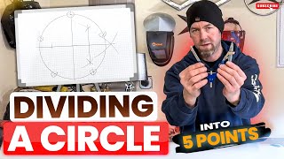 How to Divide a Circle into 5 Equal Parts (NO MATH, FAST!)