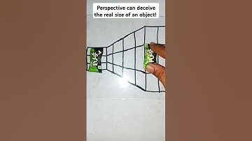 Perspective can deceive the real size of an object! #youtubeshorts #art