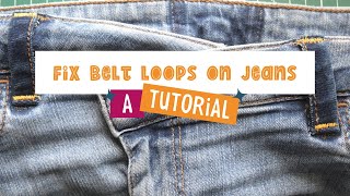 Fix it: Broken Jean Belt Loop