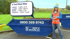 Skip Hire Info - 6 Cubic Yard 'Maxi' Skip - Available from TJ Waste