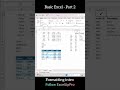 Excel Formatting ✅ | Basic Excel | Part 2