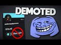 Trolling My Discord Server by DEMOTING Mods (and more!)