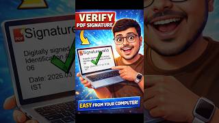 Verify PDF Signature in Seconds ✅ #reels