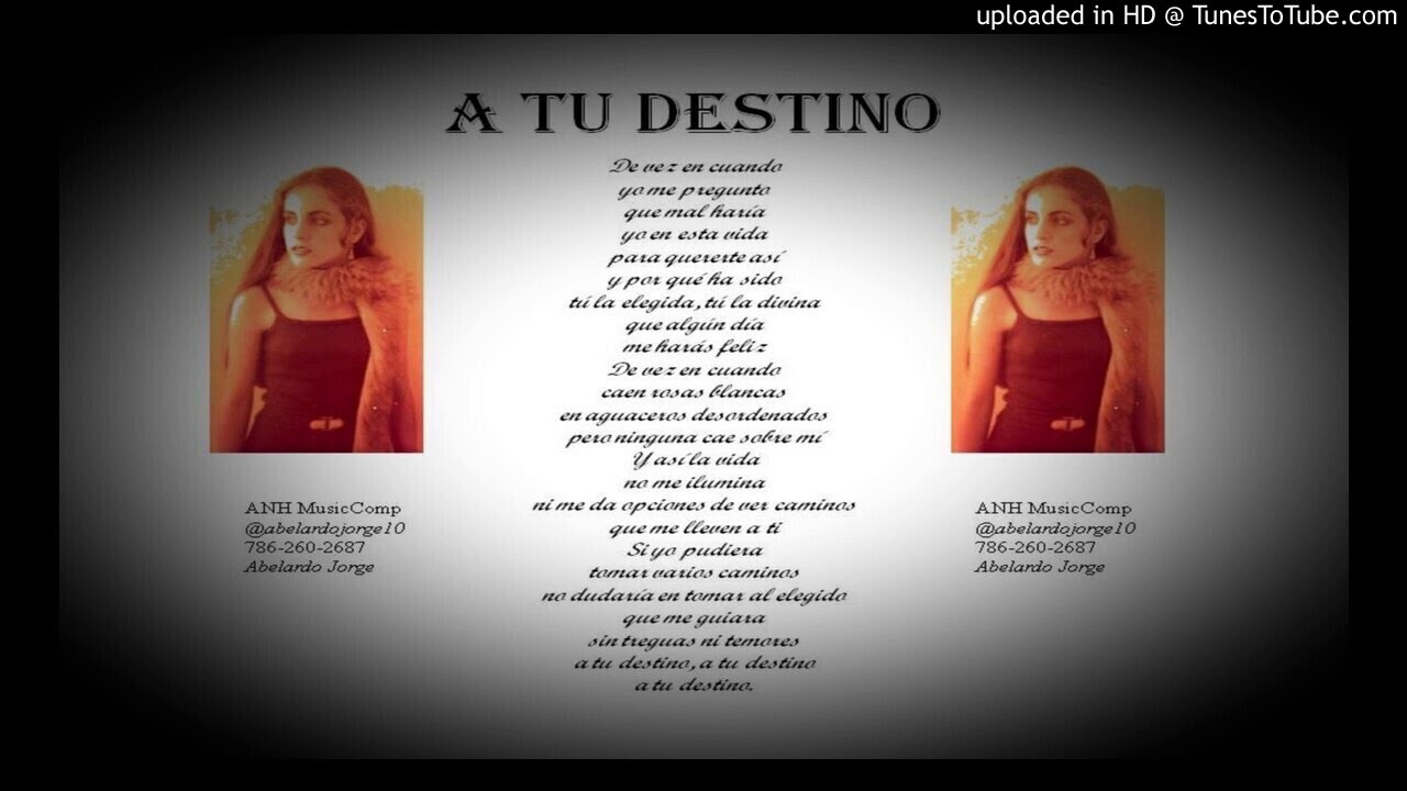 A tu destino (Canción 6) YouTube