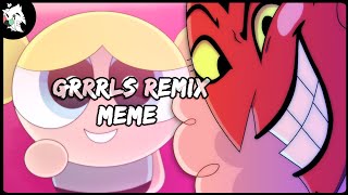 GRRRLS Remix animation meme [remake] ft. Powerpuff girls HIM (BLOOD WARNING) flipaclip & MediBang