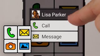 How to simplify or disable the menu shown when calling a contact in BIG Phone for Seniors screenshot 3