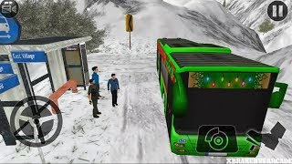 Off Road Hill Bus Driving Simulator 2017 Mountains Winter Edition - Android GamePlay HD screenshot 4