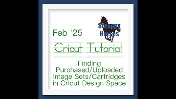 Finding Purchased/Uploaded Image Sets (Cartridges) in Cricut Design Space
