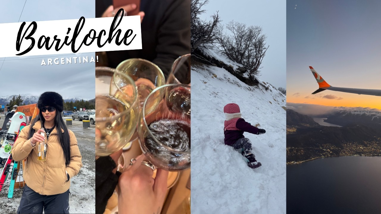 VLOG DA VIAGEM: BARILOCHE- ARGENTINA! NEVE, CERRO CATEDRAL, COMIDAS, AIRBNB, COM CRIANÇA E VOO GOL!
