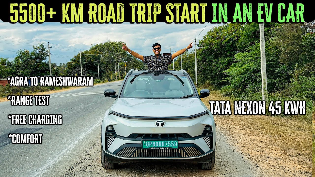 Can Tata Nexon EV Handle 5500+ km Road Trip? Agra to Rameshwaram Journey | Exploring India in an EV