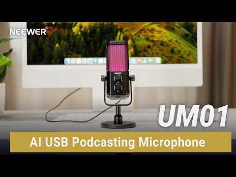 Introducing the NEEWER UM01 AI USB Podcasting Microphone