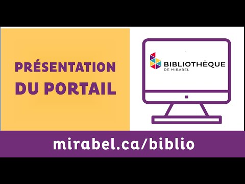 Présentation du nouveau portail de la bibliothèque de Mirabel