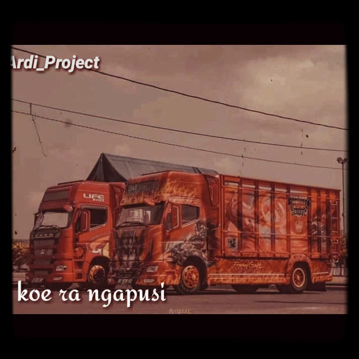 Story WA lagu (demi kowe)  versi truk Bawor dan mobile legends