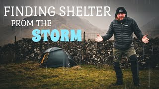 MOUNTAIN CAMPING IN STORM | Hilleberg soulo | Lake District