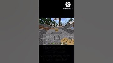 How to make an infinite water source using only 1 water bucket #shorts