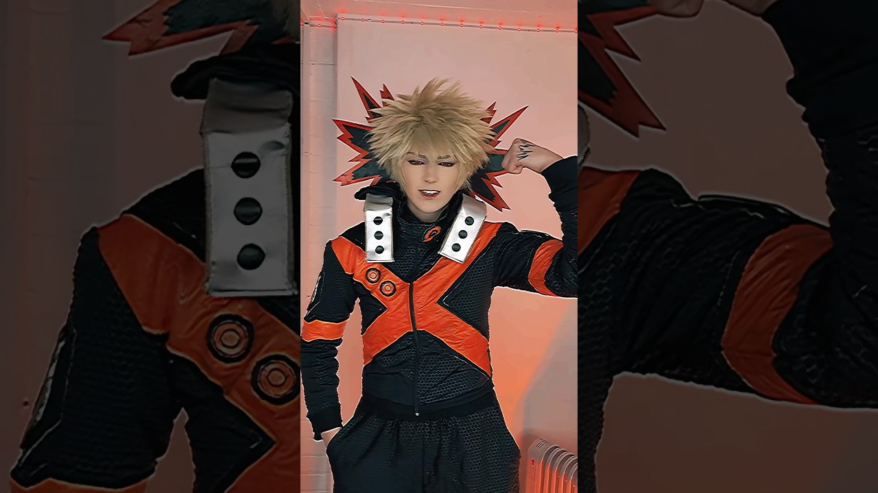 He was forced to do this😩 #bakugo #mha #cosplay