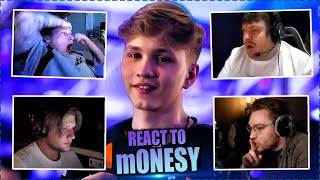 CS GO PROS & CASTERS REACT TO m0NESY UNREAL PLAYS