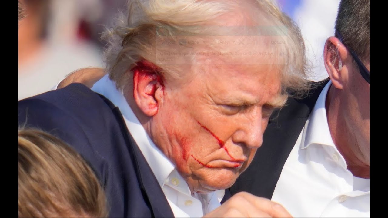 Assasination attempt on Donald Trump at rally in Butley, PA! - YouTube