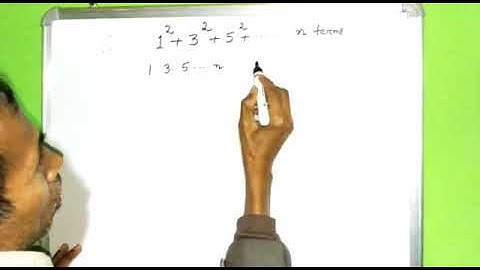 60. class 11. 1²+3² + 5²  .....=?  |