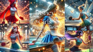 Enchanted Ping-Pong: Disney Girls Serve Up Some Fun!