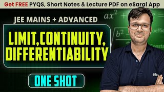 Limit, Continuity, Differentiability in One Shot | JEE Main & Advanced | JUNOON 2026 | eSaral