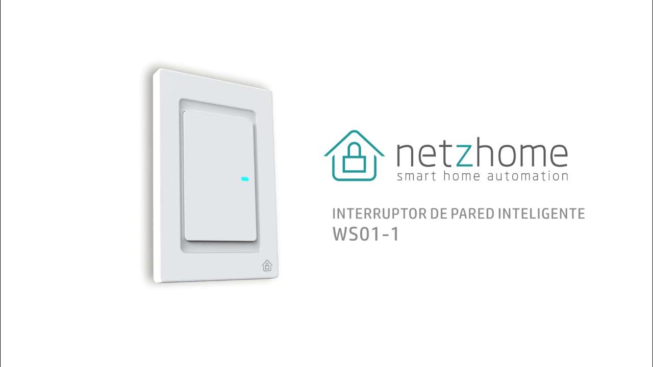 Interruptor Inteligente Netzhome WS01-1 WiFi Google Alexa