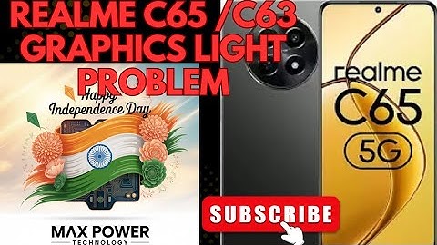 REALME C65/C63 GRAPHICS LIGHT PROBLEM SOLUTION #realmec65 #lightproblem #graphicsproblem