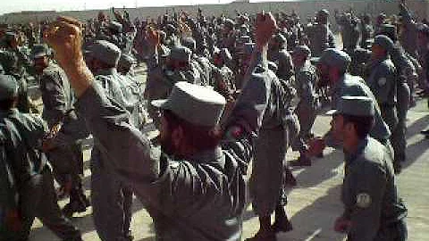 Afghan Police Jumping Jacks..Funny
