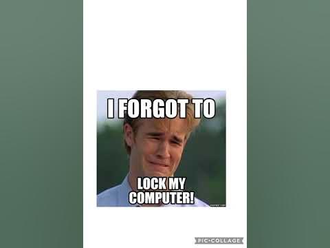 I forgot to lock my computer - YouTube