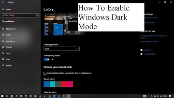 How to Officially Enable Dark Mode/Theme in Windows 10