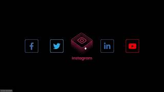 3D Layered Social Media Buttons  |  HTML & CSS