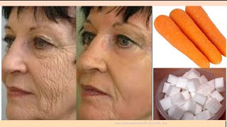 80 years looks 22 years using carrot face mask in 5 days Remove smile lines from face naturally