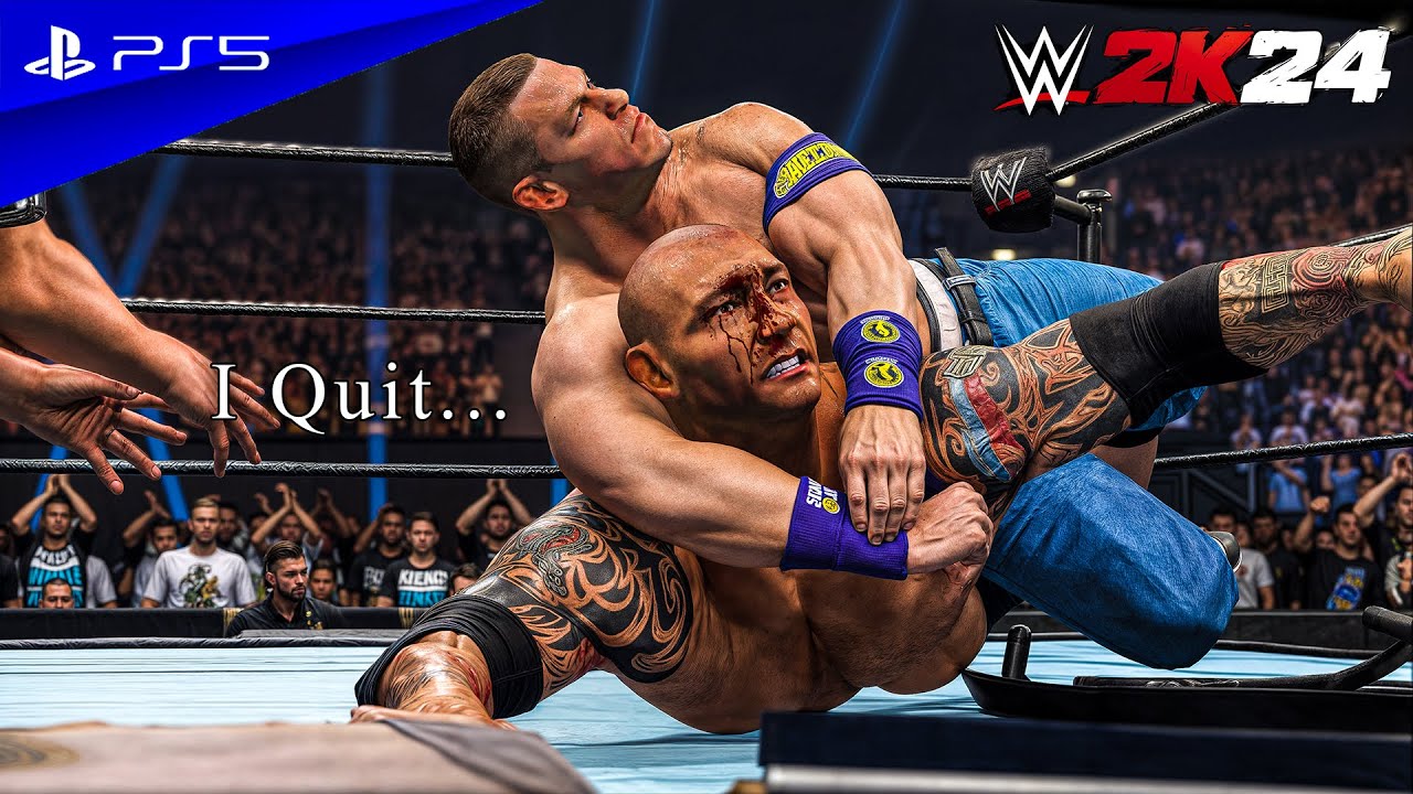 WWE 2K24 - John Cena vs. Batista | No Holds Barred Match at No Way Out | PS5™ [4K60]