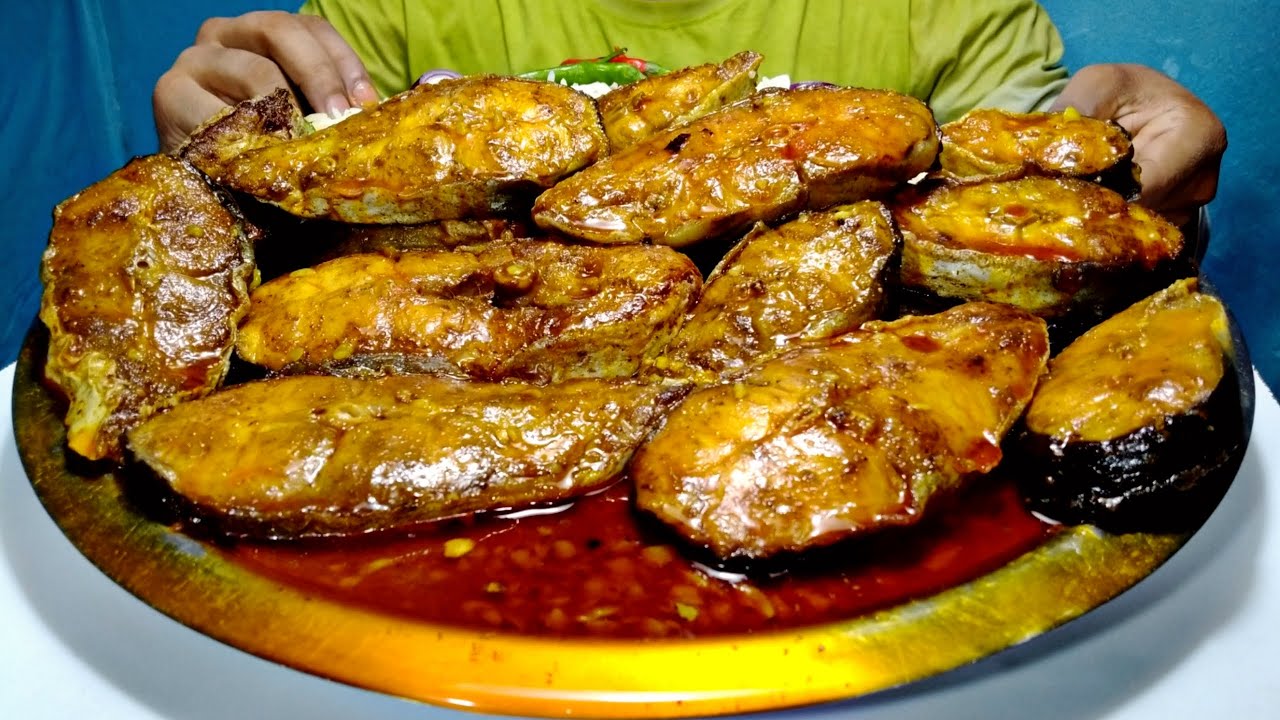 3 Kg Big Pieces Fish Curry With Rice Eating Challenge 😱 Spicy Fish Curry/Whole Fish Curry Mukbang