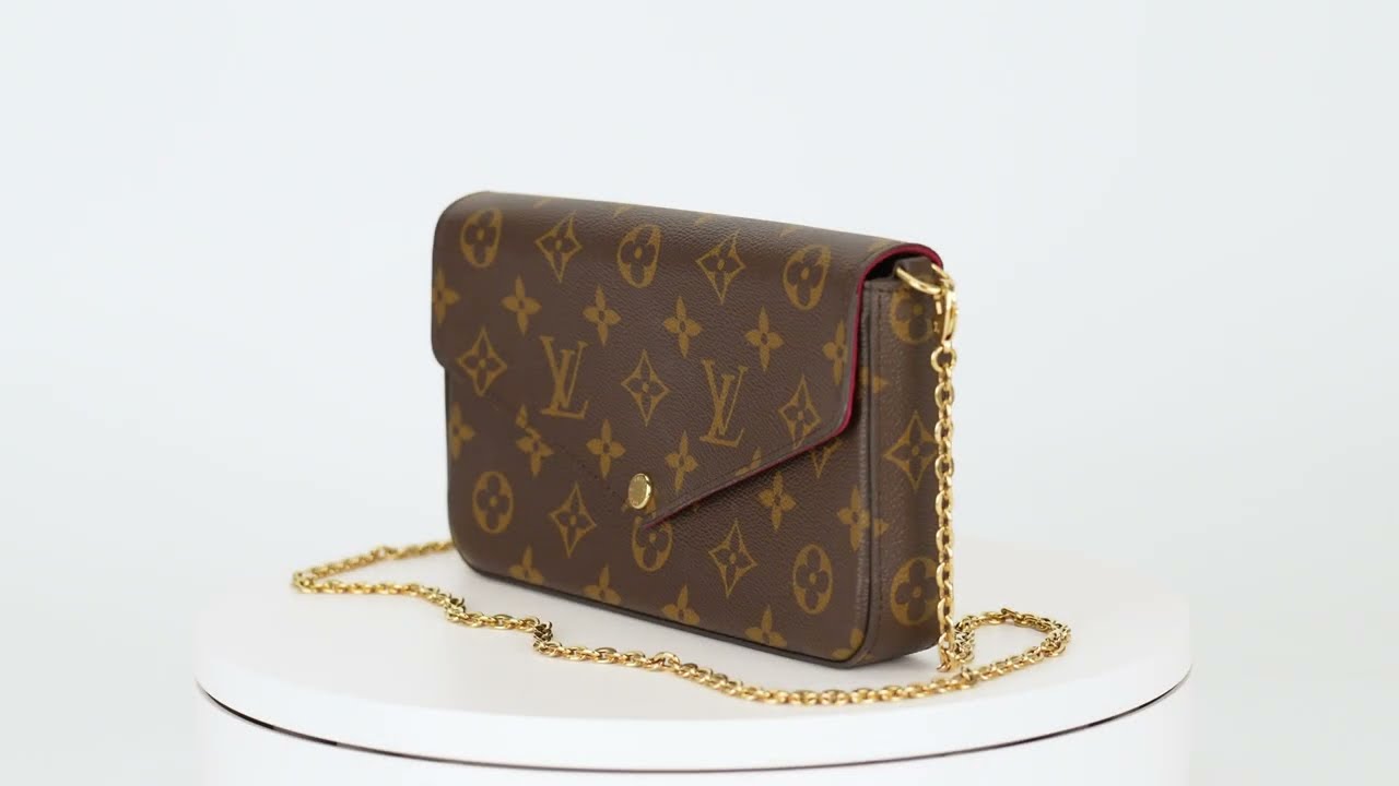 Louis Vuitton Monogram Canvas Small Mini Evening Clutch Pochette Shoulder  Bag